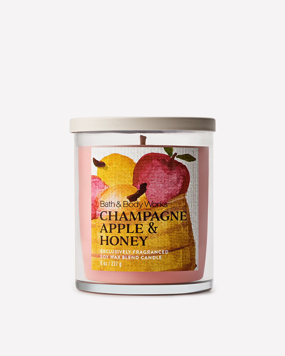 Champagne Apple &amp; Honey Single Wick Candle