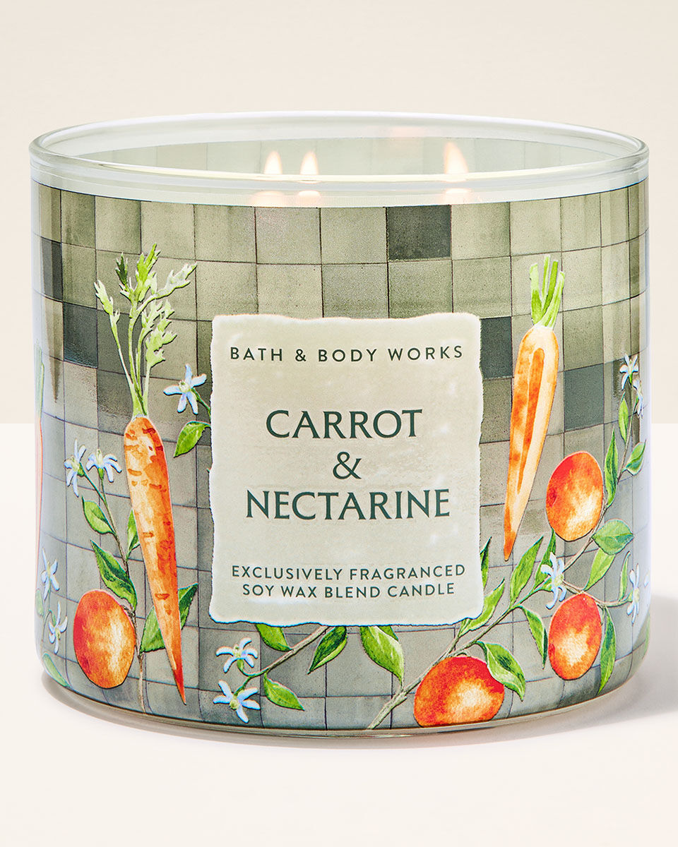 Carrot &amp; Nectarine 3-Wick Candle