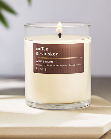Coffee &amp; Whiskey Single Wick Candle