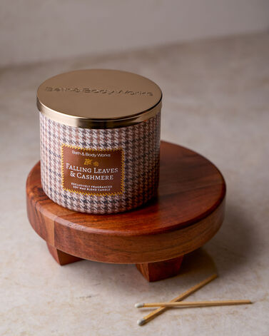 Falling Leaves &amp; Cashmere 3-Wick Candle