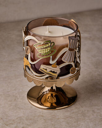 Coffee Time 3-Wick Candle Holder