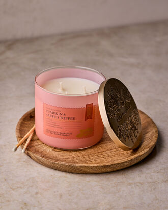 Pumpkin &amp; Salted Toffee 3-Wick Candle