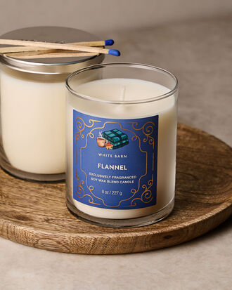 Flannel Single Wick Candle
