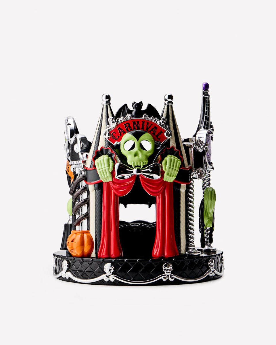 Glow-in-the-Dark Circus Luminary 3-Wick Candle Holder