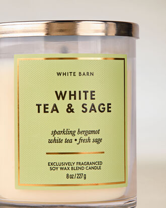 White Tea &amp; Sage Single Wick Candle