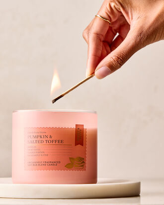 Pumpkin &amp; Salted Toffee 3-Wick Candle