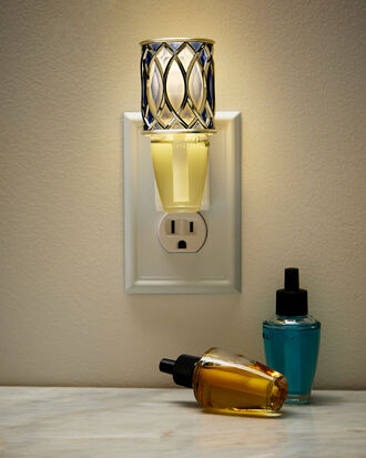 Blue Geometric Scent Control&amp;trade; Nightlight Wallflowers Fragrance Plug