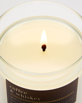 Coffee &amp; Whiskey Single Wick Candle